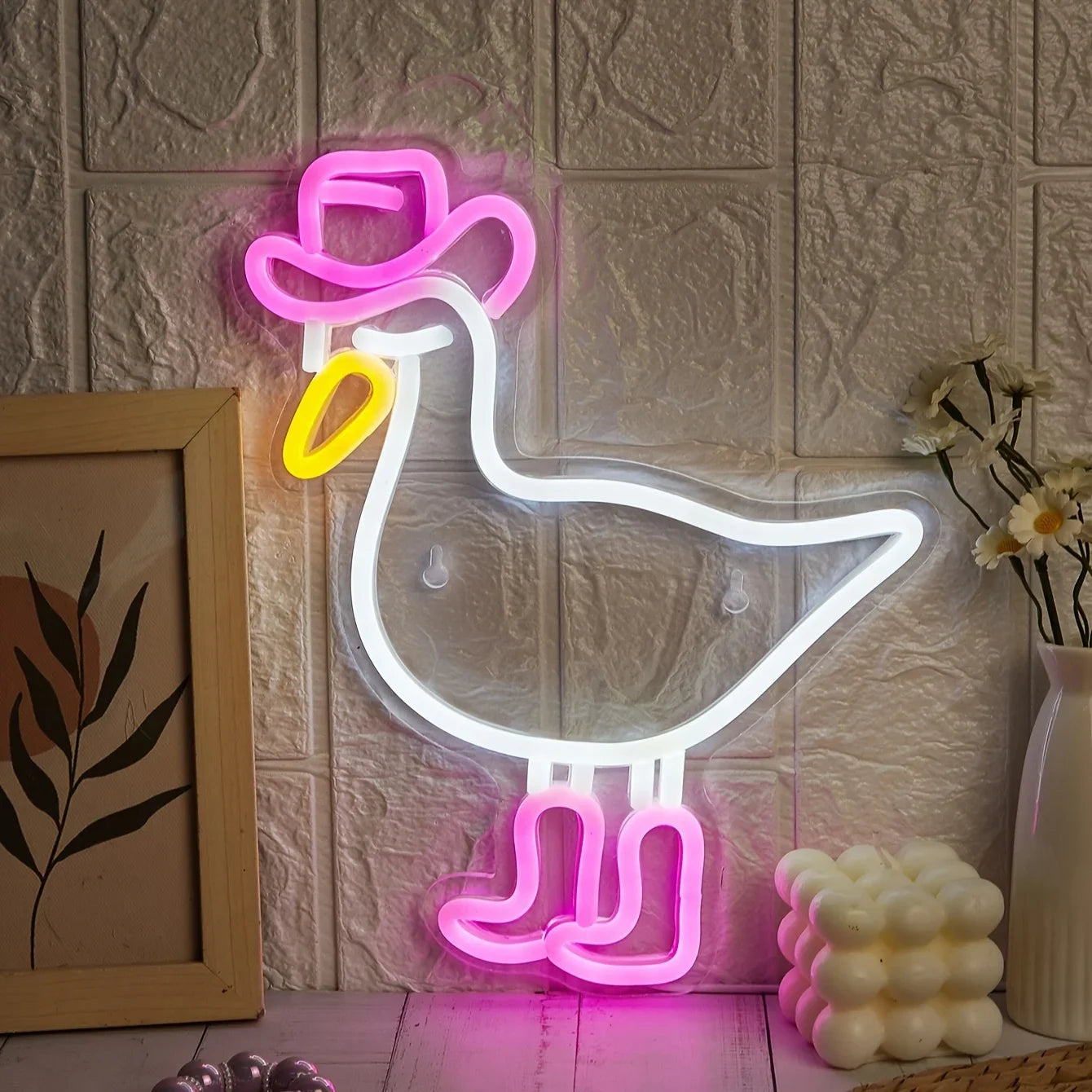 Rodeo Duck Neon Sign