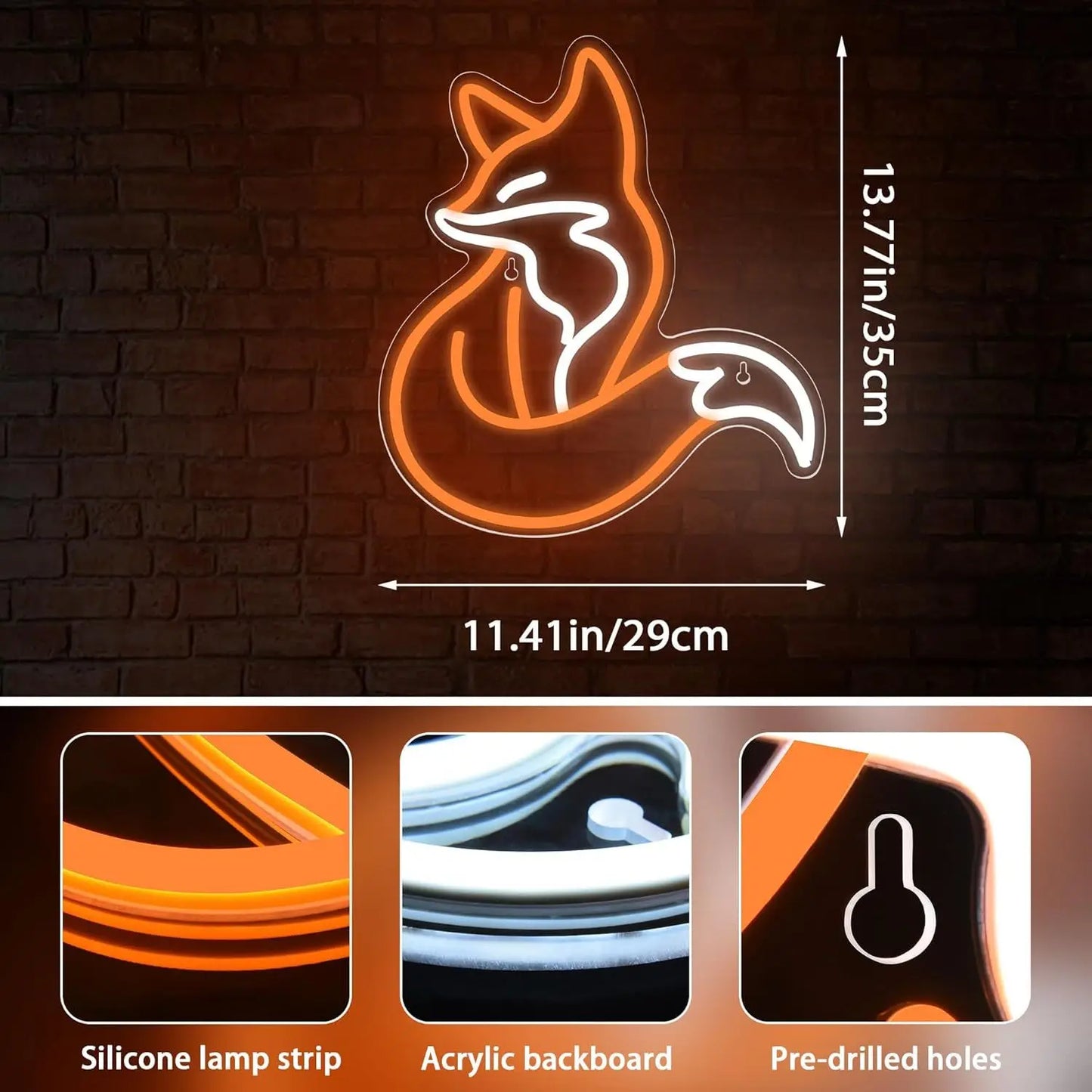 Adorable Fox Neon Sign