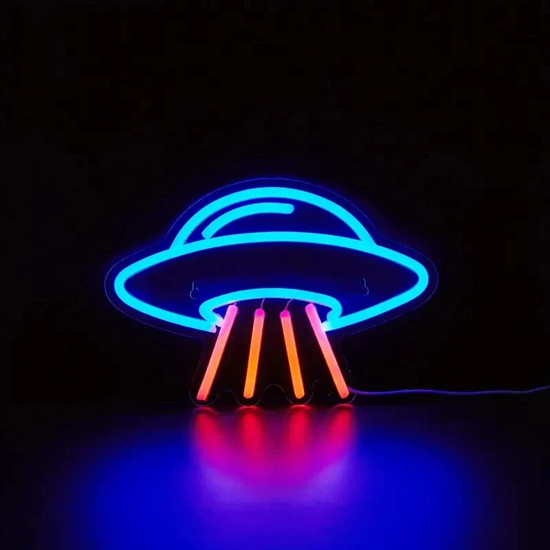 Space ship Neon Sign