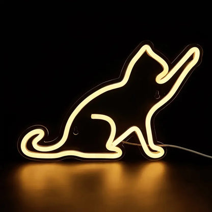 Cat Silhouette Neon Sign