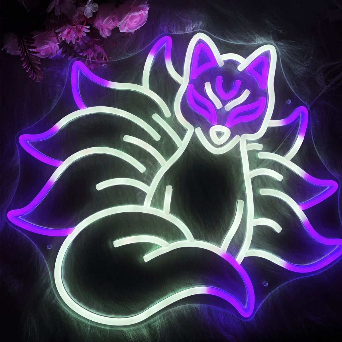 Kitsune (nine-tailed fox) Neon Sign