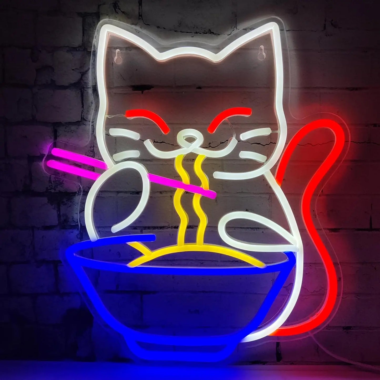 Lucky Cat Ramen Neon Sign