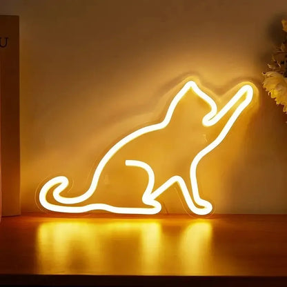 Cat Silhouette Neon Sign