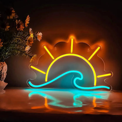 Sunset Wave Neon Sign