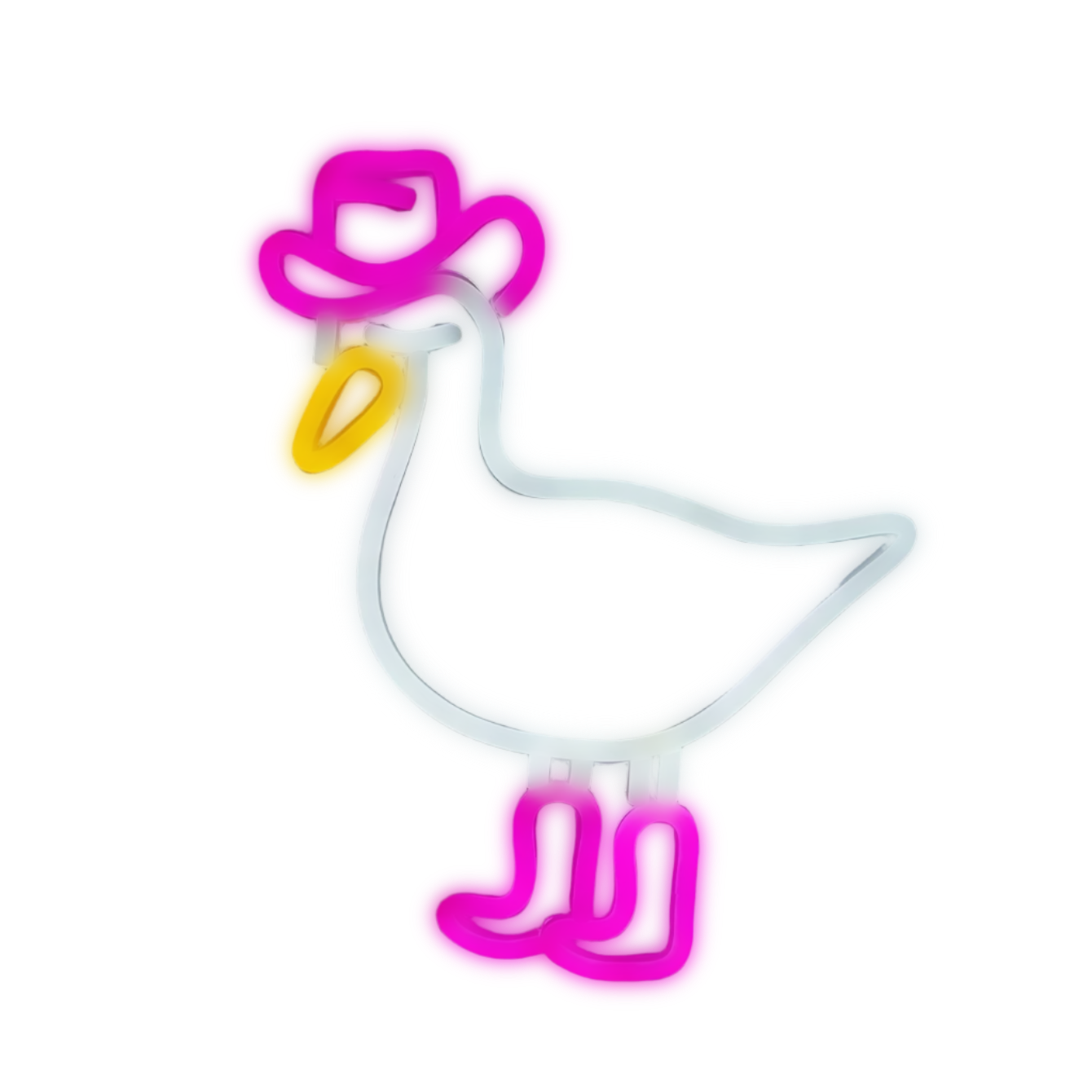 Rodeo Duck Neon Sign