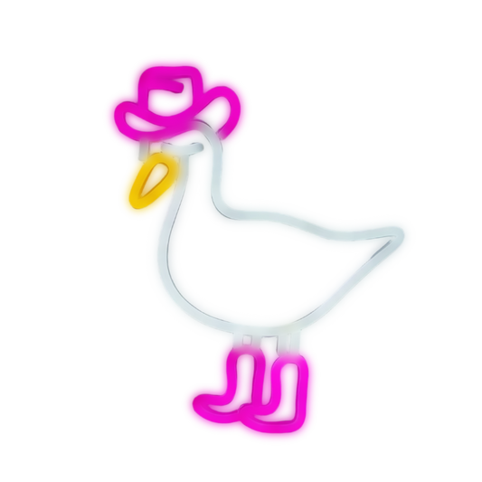 Rodeo Duck Neon Sign