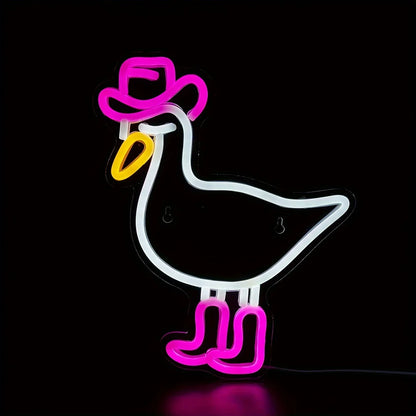 Rodeo Duck Neon Sign