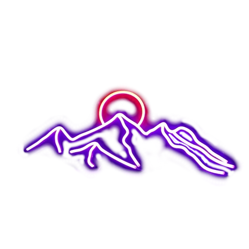 Epic Mountain Neon Sign